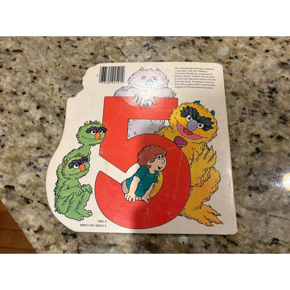 Sesame Street People in My Family Golden Shape Book Featuring Jim Henson Muppets